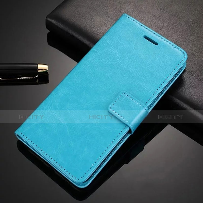 Funda de Cuero Cartera con Soporte L02 para Nokia 6.1 Plus Azul Cielo