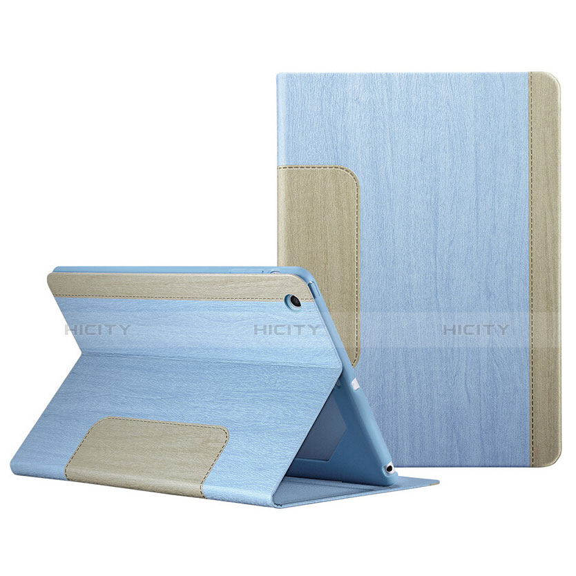 Funda de Cuero Cartera con Soporte L03 para Apple iPad Mini 2 Azul Cielo