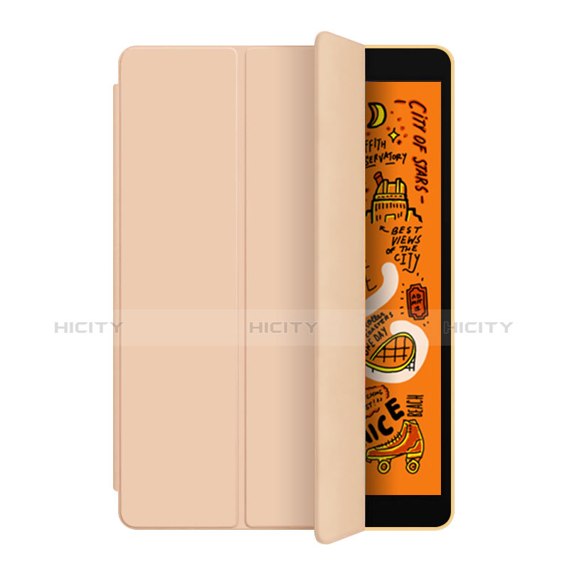 Funda de Cuero Cartera con Soporte L04 para Apple iPad Mini 5 (2019) Oro