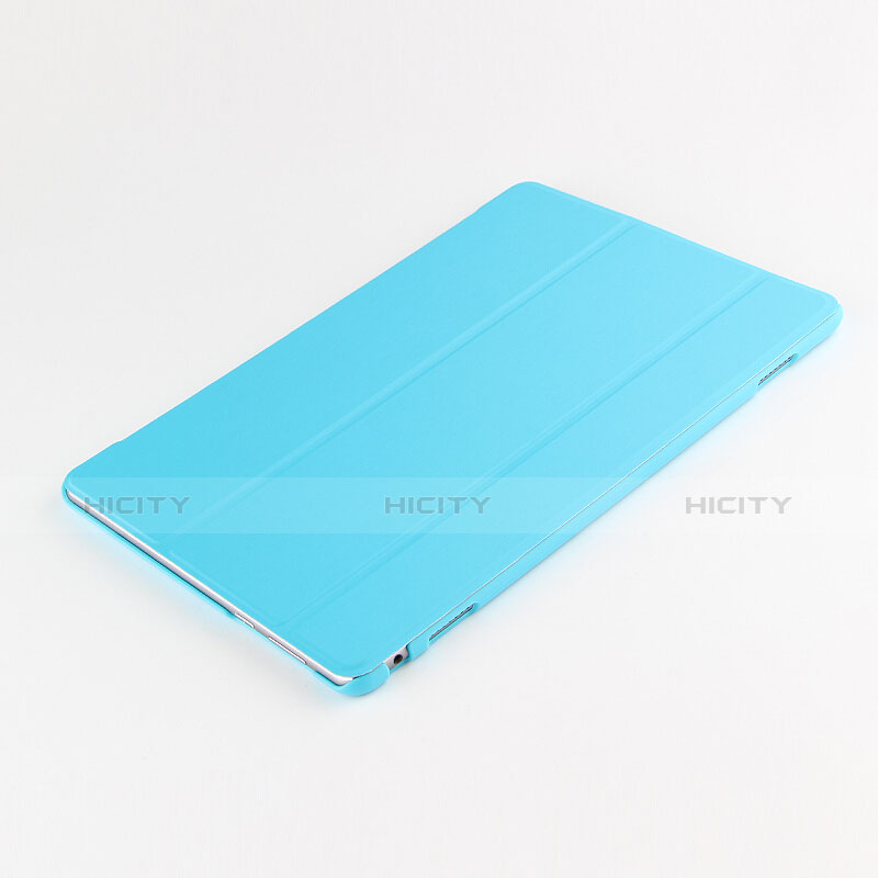 Funda de Cuero Cartera con Soporte L04 para Huawei MediaPad M3 Lite 10.1 BAH-W09 Azul Cielo