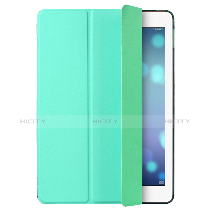 Funda de Cuero Cartera con Soporte L05 para Apple iPad Mini 4 Verde