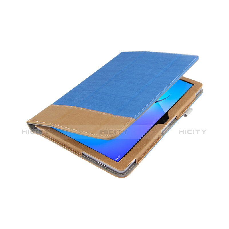 Funda de Cuero Cartera con Soporte L06 para Huawei MediaPad T3 10 AGS-L09 AGS-W09 Azul