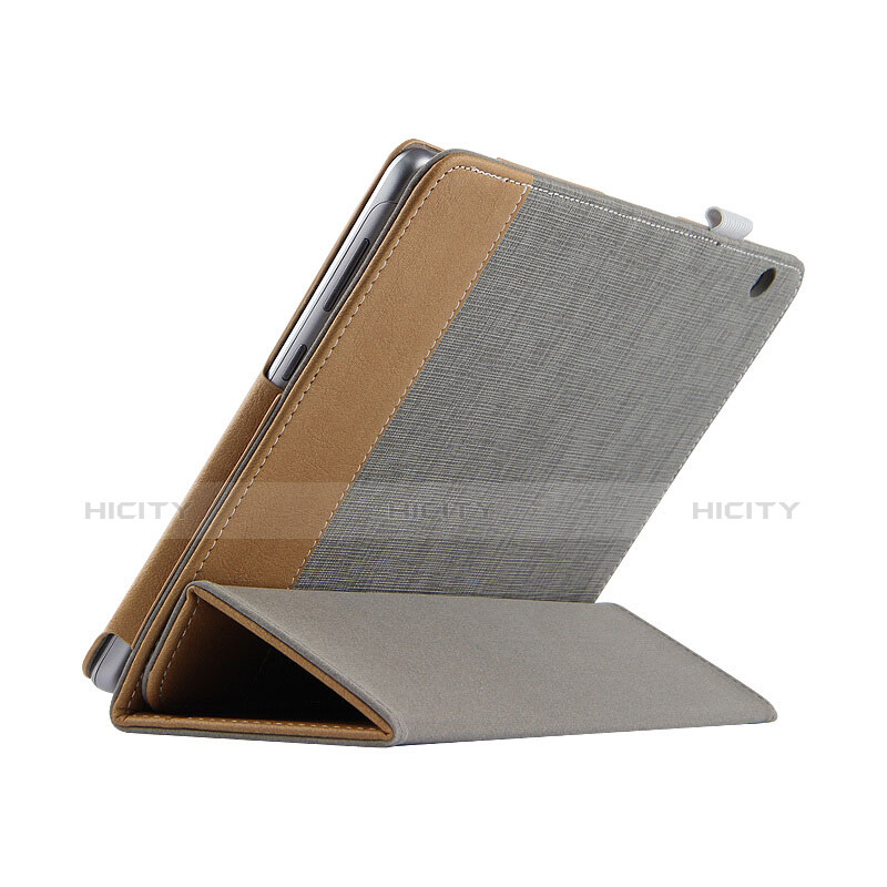 Funda de Cuero Cartera con Soporte L06 para Huawei MediaPad T3 10 AGS-L09 AGS-W09 Gris