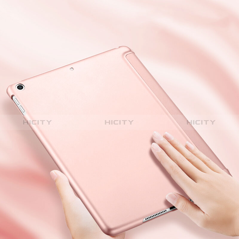 Funda de Cuero Cartera con Soporte L10 para Apple New iPad 9.7 (2018) Oro Rosa