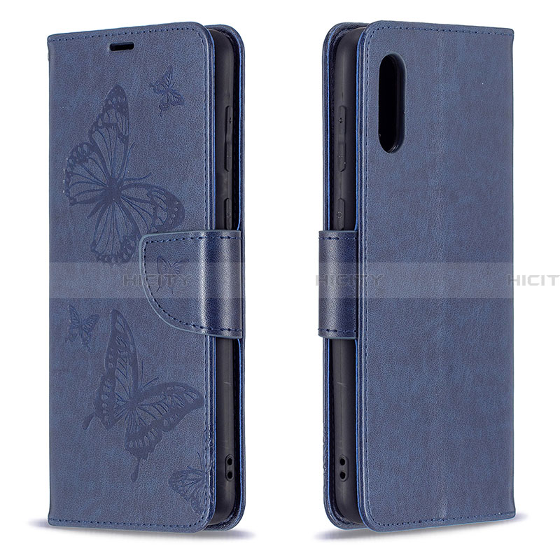 Funda de Cuero Cartera con Soporte Mariposa Carcasa B01F para Samsung Galaxy A02