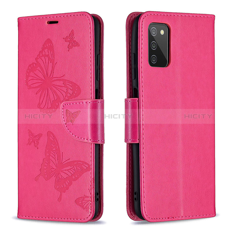 Funda de Cuero Cartera con Soporte Mariposa Carcasa B01F para Samsung Galaxy A02s