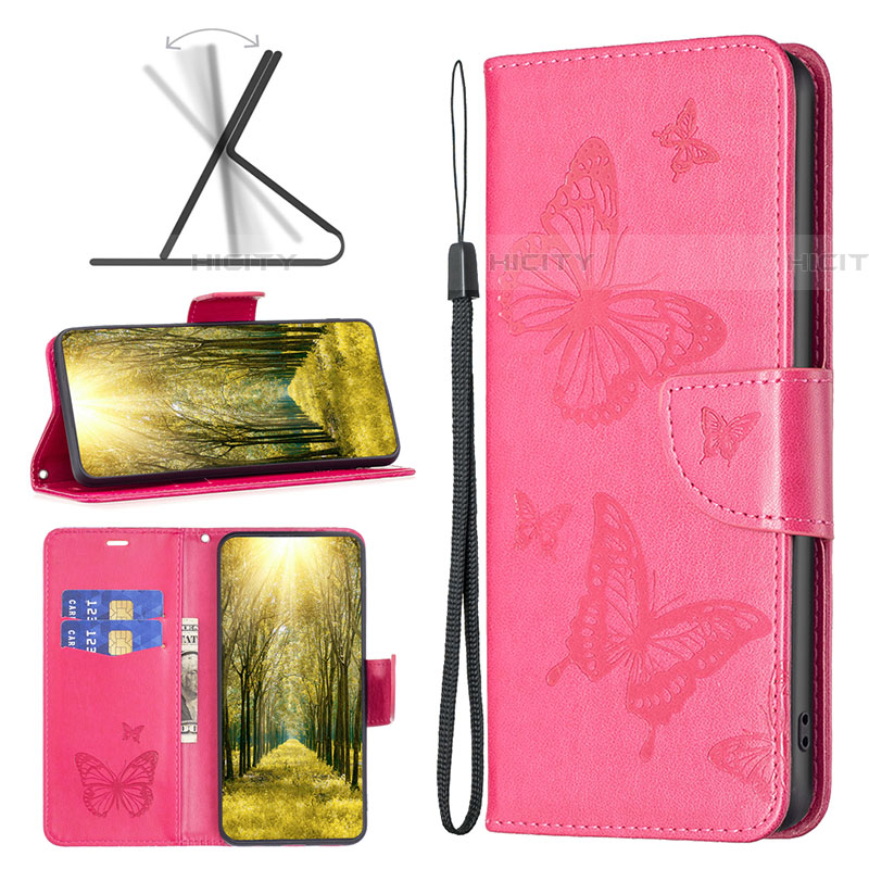 Funda de Cuero Cartera con Soporte Mariposa Carcasa B01F para Samsung Galaxy A04E