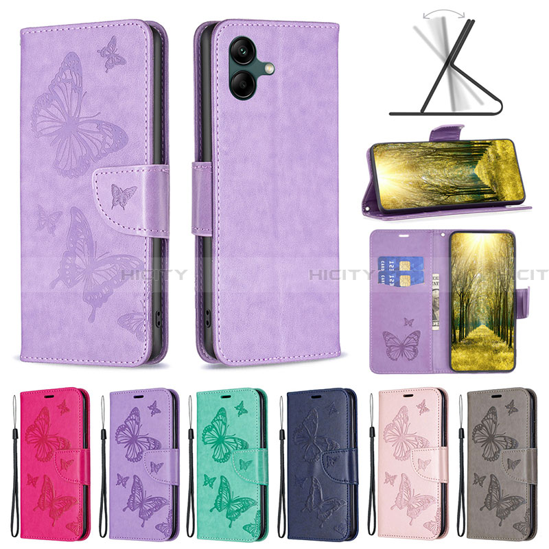 Funda de Cuero Cartera con Soporte Mariposa Carcasa B01F para Samsung Galaxy A05