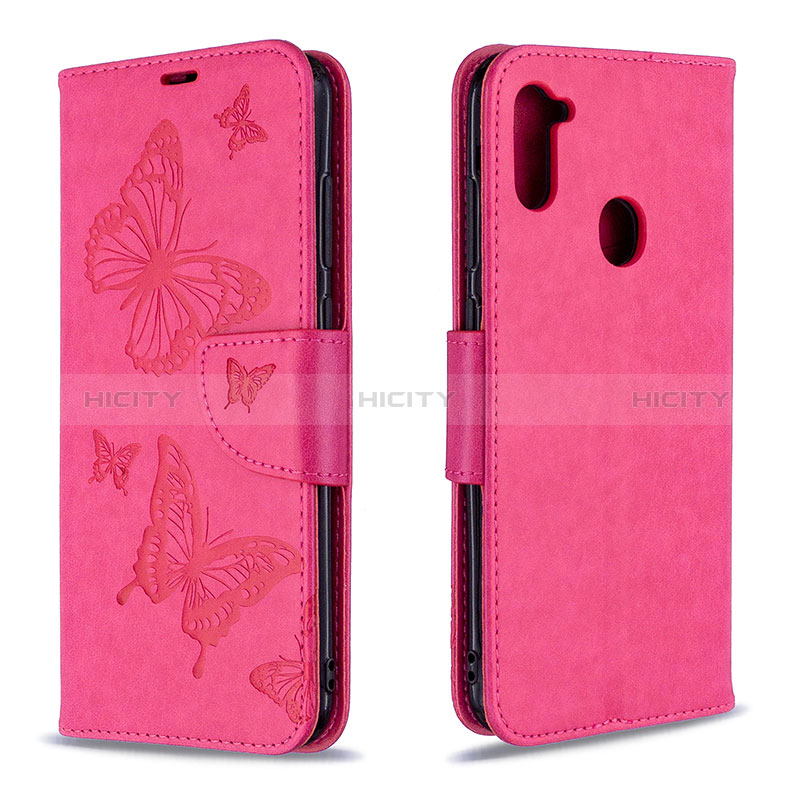 Funda de Cuero Cartera con Soporte Mariposa Carcasa B01F para Samsung Galaxy A11