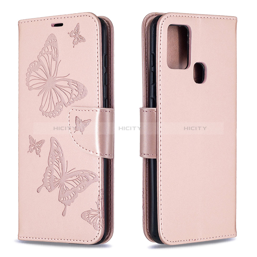 Funda de Cuero Cartera con Soporte Mariposa Carcasa B01F para Samsung Galaxy A21s