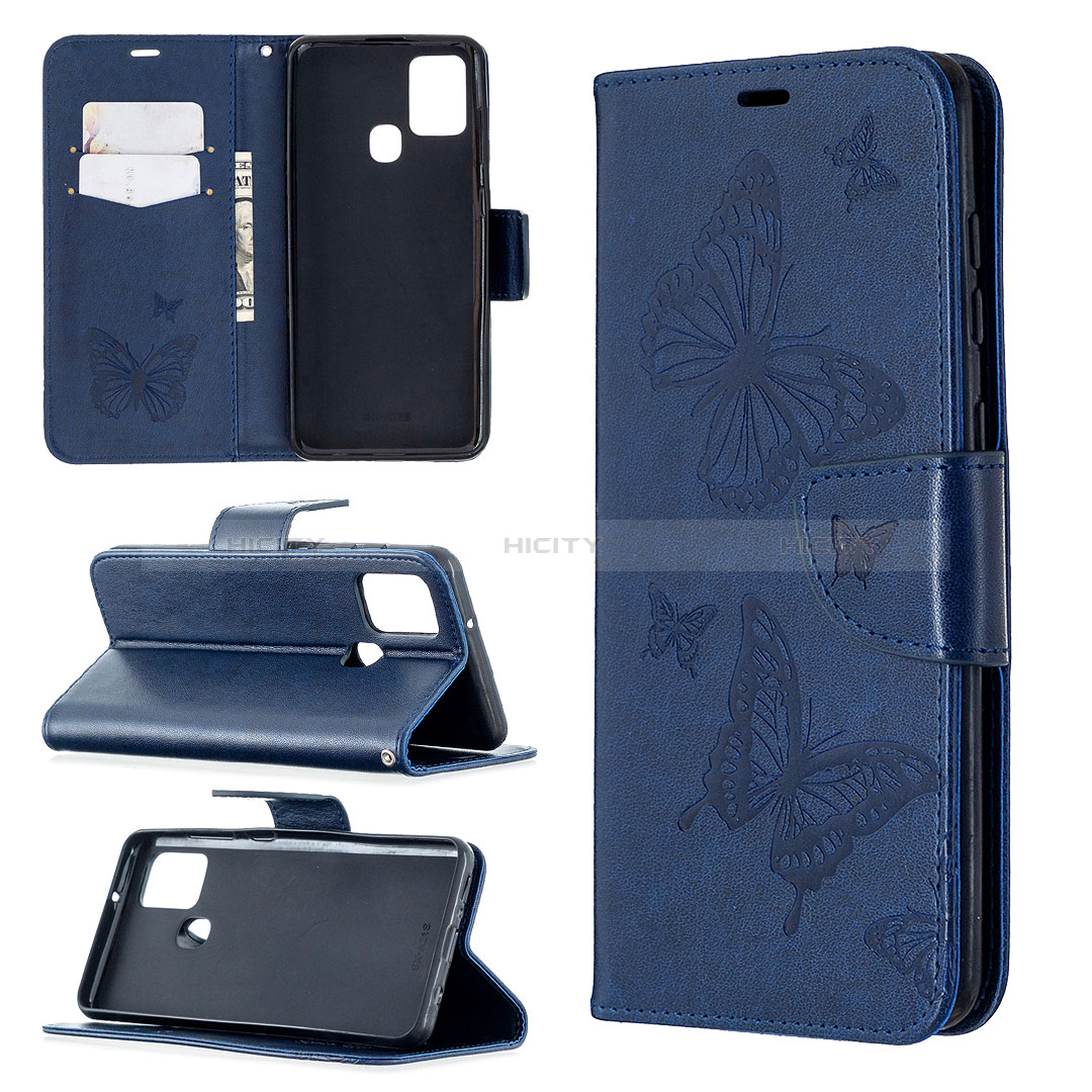 Funda de Cuero Cartera con Soporte Mariposa Carcasa B01F para Samsung Galaxy A21s