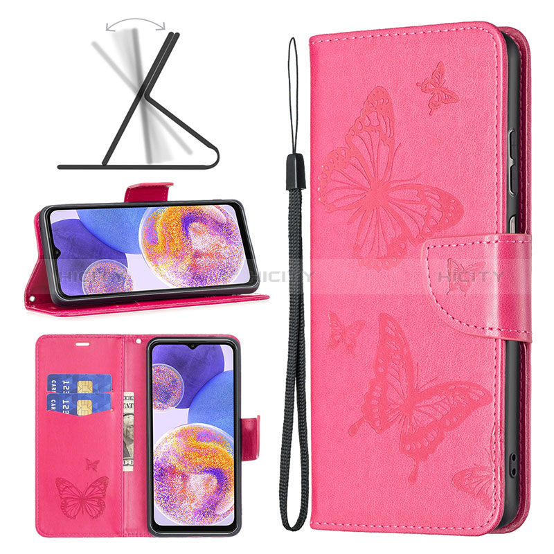 Funda de Cuero Cartera con Soporte Mariposa Carcasa B01F para Samsung Galaxy A23 5G