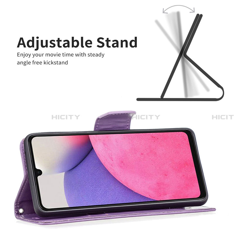 Funda de Cuero Cartera con Soporte Mariposa Carcasa B01F para Samsung Galaxy A33 5G