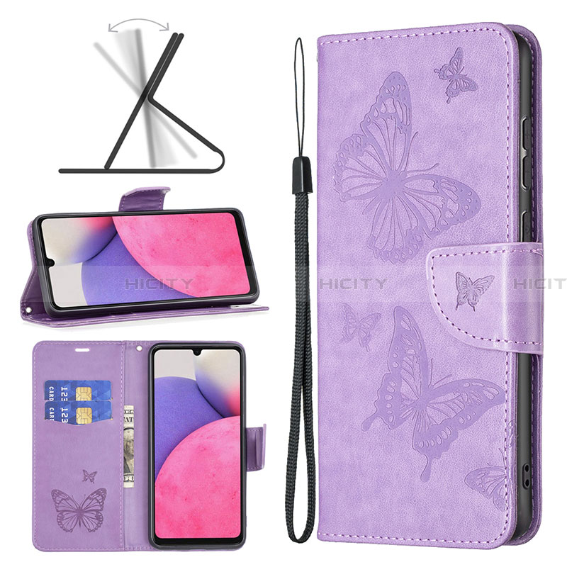 Funda de Cuero Cartera con Soporte Mariposa Carcasa B01F para Samsung Galaxy A33 5G