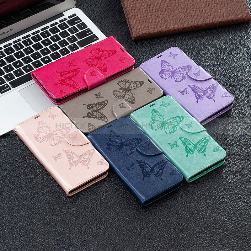 Funda de Cuero Cartera con Soporte Mariposa Carcasa B01F para Samsung Galaxy F02S SM-E025F