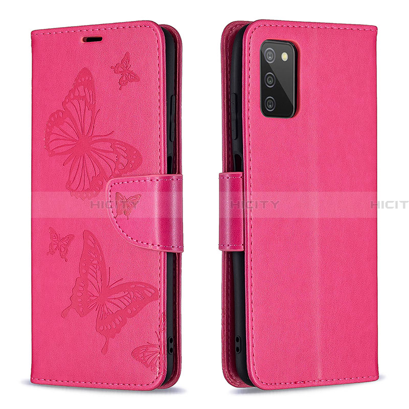 Funda de Cuero Cartera con Soporte Mariposa Carcasa B01F para Samsung Galaxy F02S SM-E025F