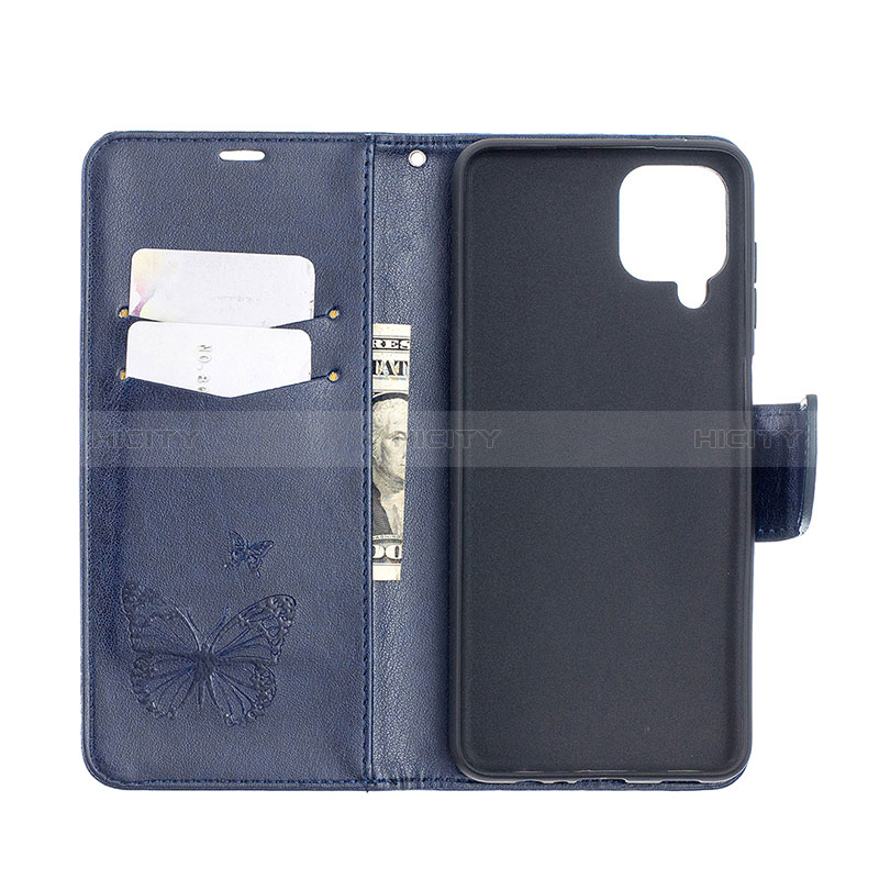 Funda de Cuero Cartera con Soporte Mariposa Carcasa B01F para Samsung Galaxy F12