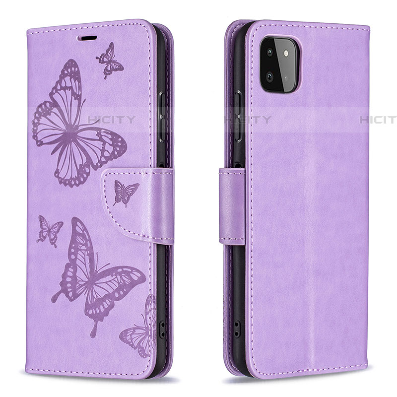 Funda de Cuero Cartera con Soporte Mariposa Carcasa B01F para Samsung Galaxy F42 5G