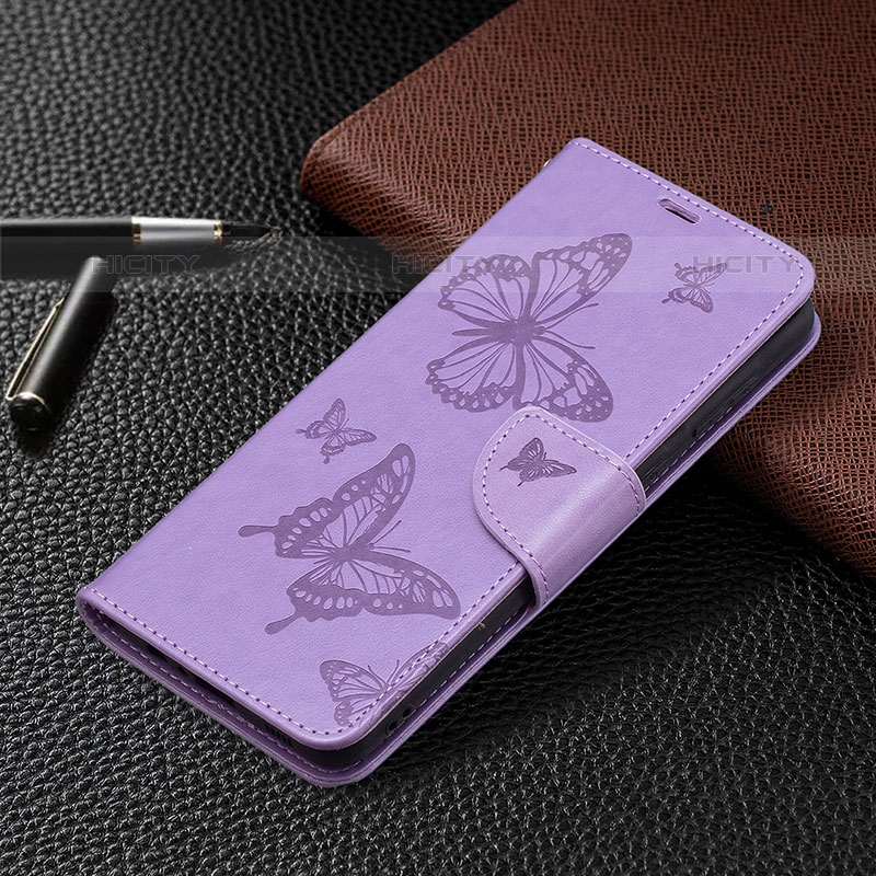 Funda de Cuero Cartera con Soporte Mariposa Carcasa B01F para Samsung Galaxy M02