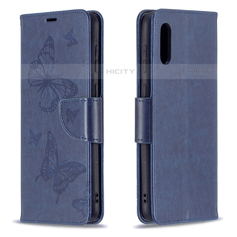 Funda de Cuero Cartera con Soporte Mariposa Carcasa B01F para Samsung Galaxy M02