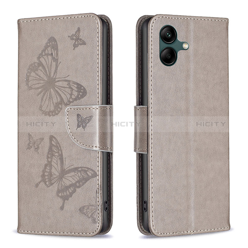 Funda de Cuero Cartera con Soporte Mariposa Carcasa B01F para Samsung Galaxy M04