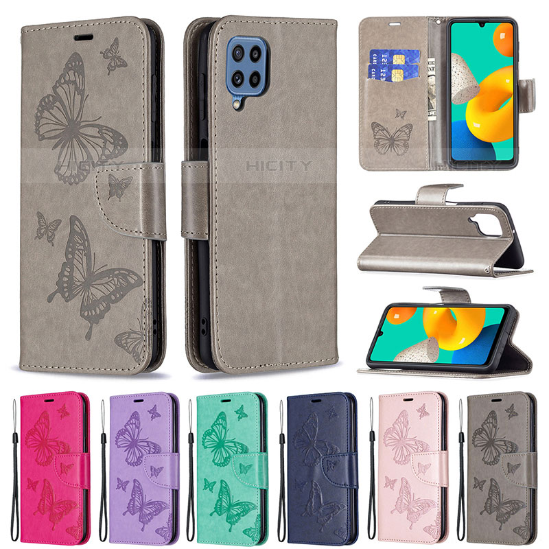 Funda de Cuero Cartera con Soporte Mariposa Carcasa B01F para Samsung Galaxy M32 4G