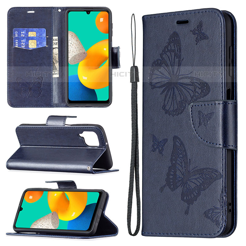 Funda de Cuero Cartera con Soporte Mariposa Carcasa B01F para Samsung Galaxy M32 4G