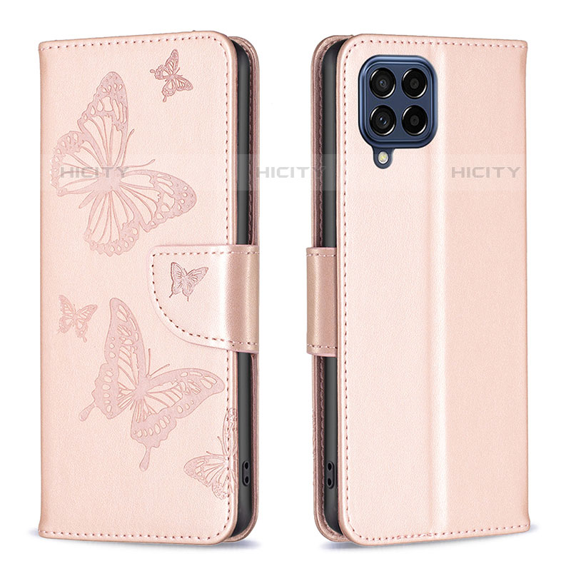 Funda de Cuero Cartera con Soporte Mariposa Carcasa B01F para Samsung Galaxy M53 5G