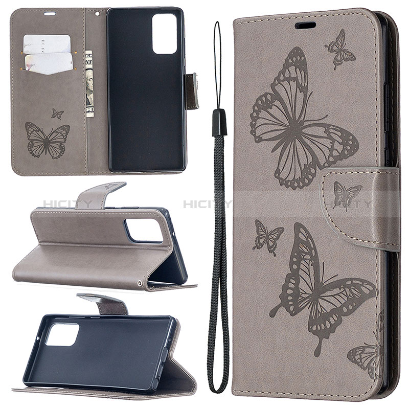 Funda de Cuero Cartera con Soporte Mariposa Carcasa B01F para Samsung Galaxy Note 20 5G