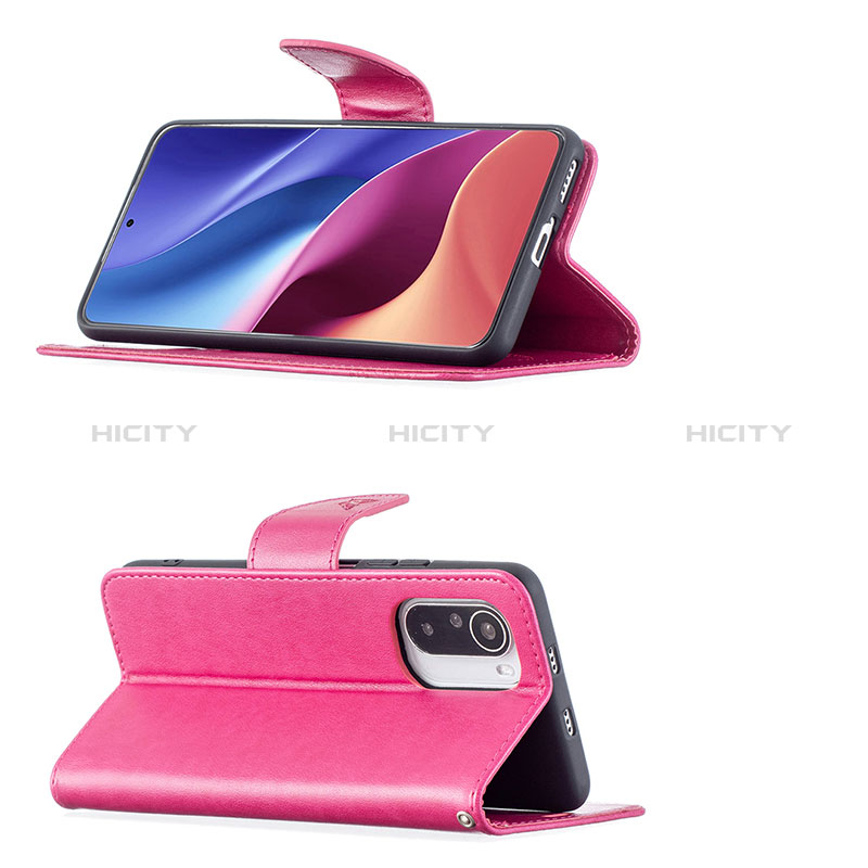 Funda de Cuero Cartera con Soporte Mariposa Carcasa B01F para Xiaomi Mi 11i 5G