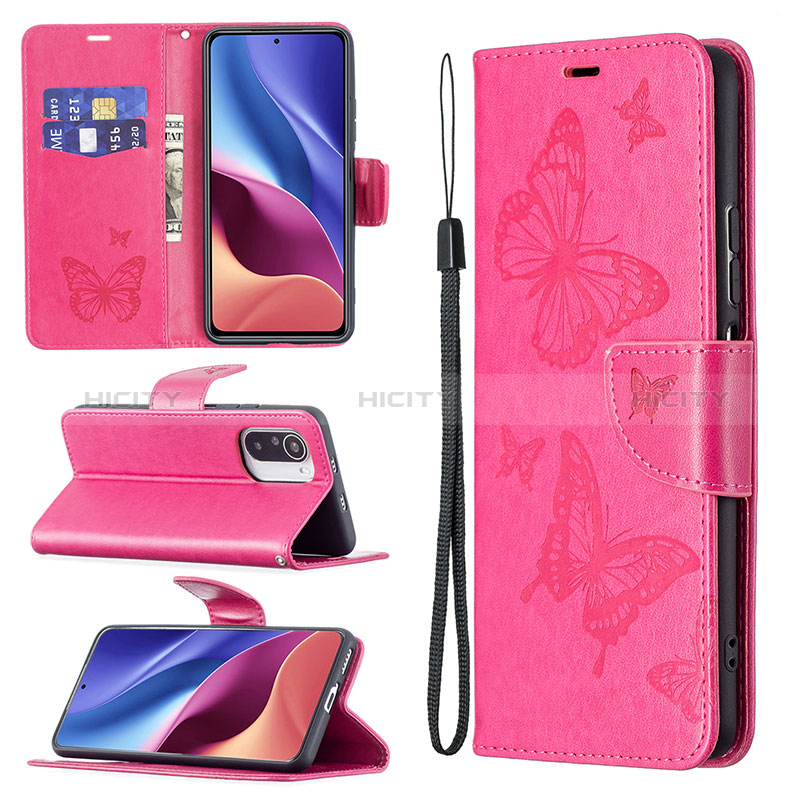 Funda de Cuero Cartera con Soporte Mariposa Carcasa B01F para Xiaomi Mi 11X 5G