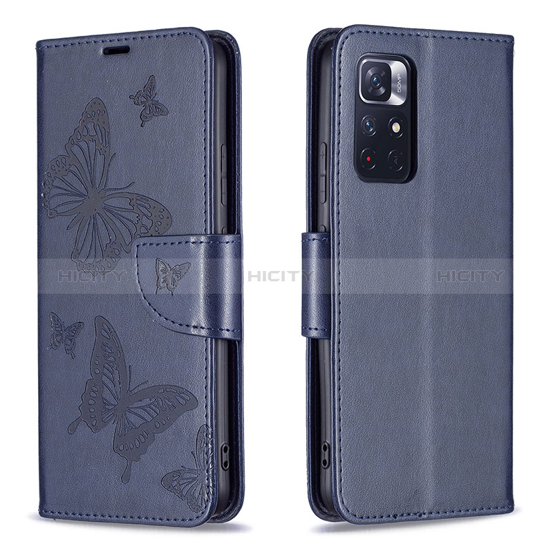 Funda de Cuero Cartera con Soporte Mariposa Carcasa B01F para Xiaomi Poco M4 Pro 5G