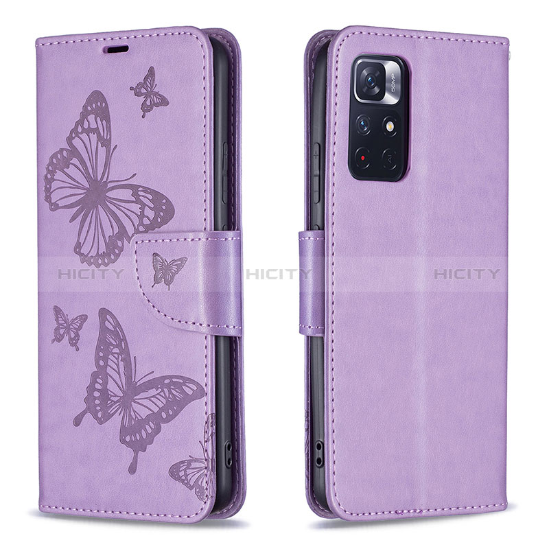 Funda de Cuero Cartera con Soporte Mariposa Carcasa B01F para Xiaomi Poco M4 Pro 5G