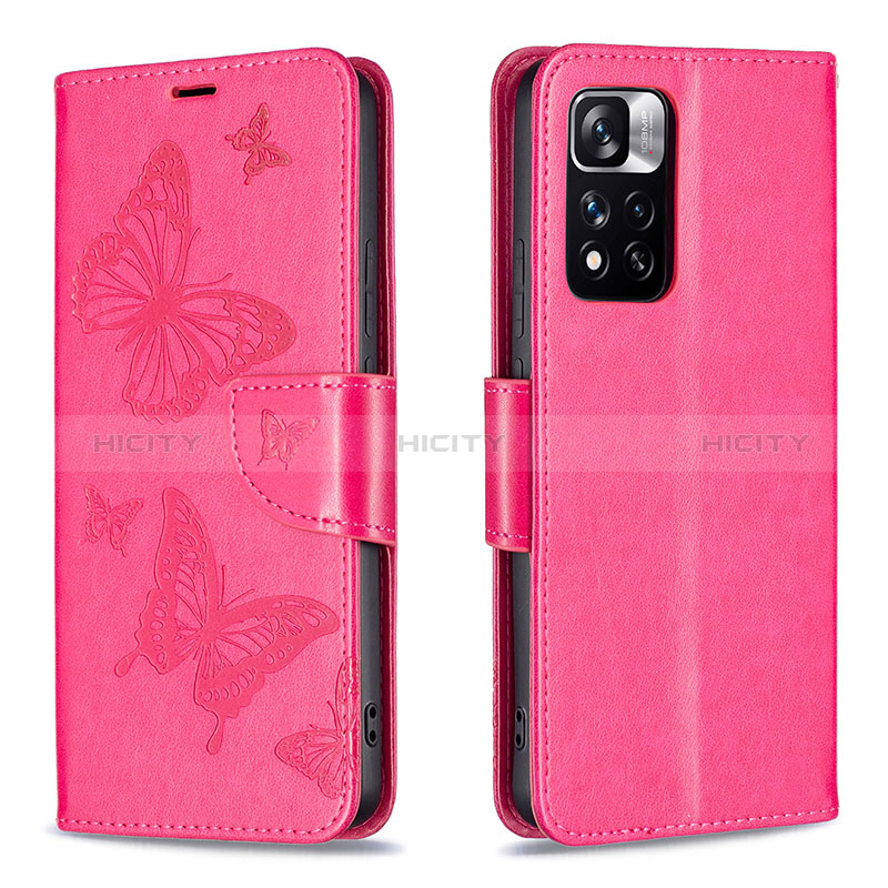 Funda de Cuero Cartera con Soporte Mariposa Carcasa B01F para Xiaomi Poco X4 NFC