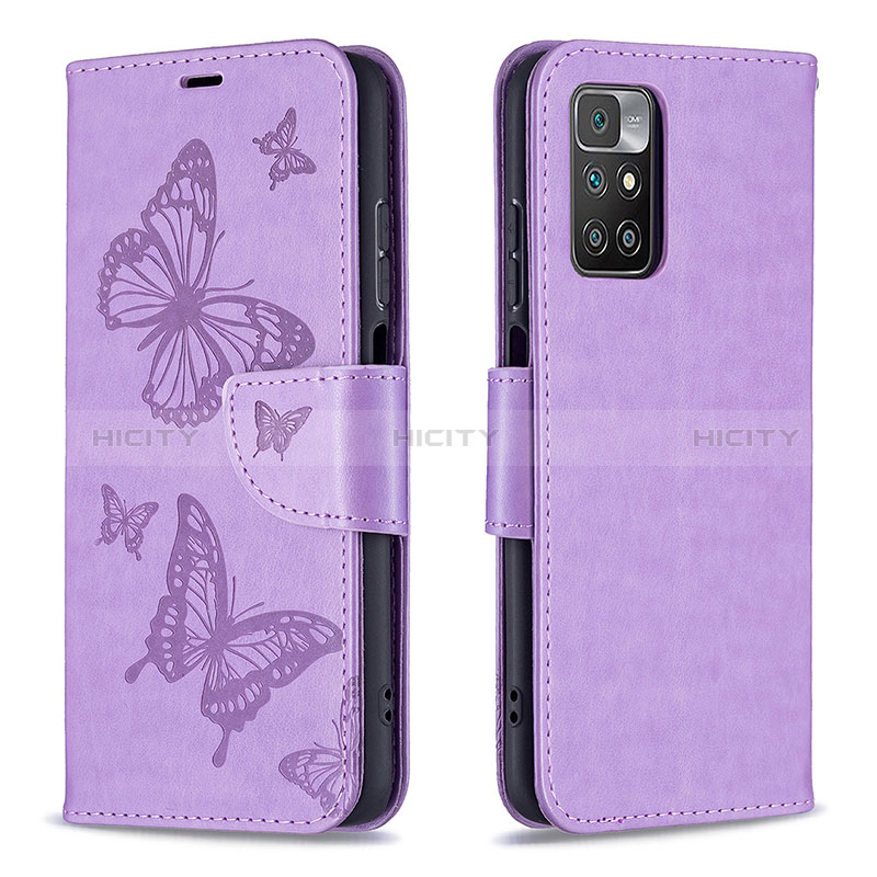 Funda de Cuero Cartera con Soporte Mariposa Carcasa B01F para Xiaomi Redmi 10 (2022)