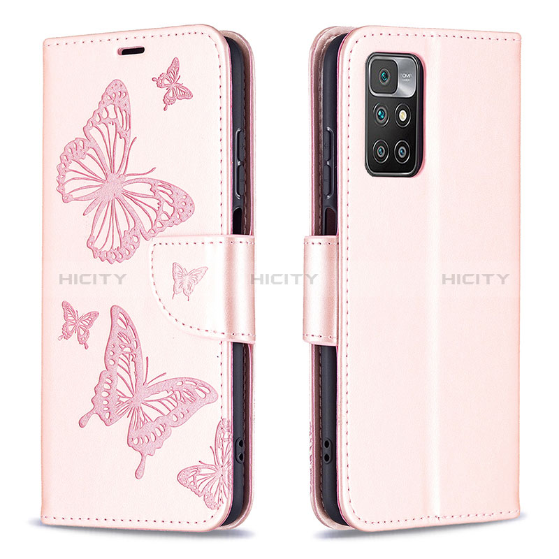 Funda de Cuero Cartera con Soporte Mariposa Carcasa B01F para Xiaomi Redmi 10 (2022)