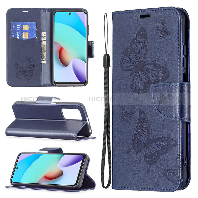 Funda de Cuero Cartera con Soporte Mariposa Carcasa B01F para Xiaomi Redmi 10 (2022)