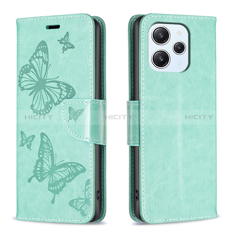 Funda de Cuero Cartera con Soporte Mariposa Carcasa B01F para Xiaomi Redmi 12 4G