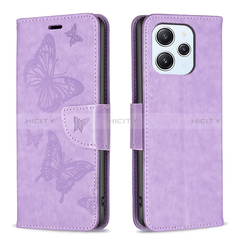 Funda de Cuero Cartera con Soporte Mariposa Carcasa B01F para Xiaomi Redmi 12 4G