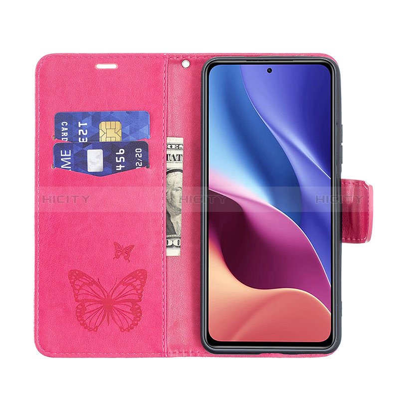 Funda de Cuero Cartera con Soporte Mariposa Carcasa B01F para Xiaomi Redmi K40 5G