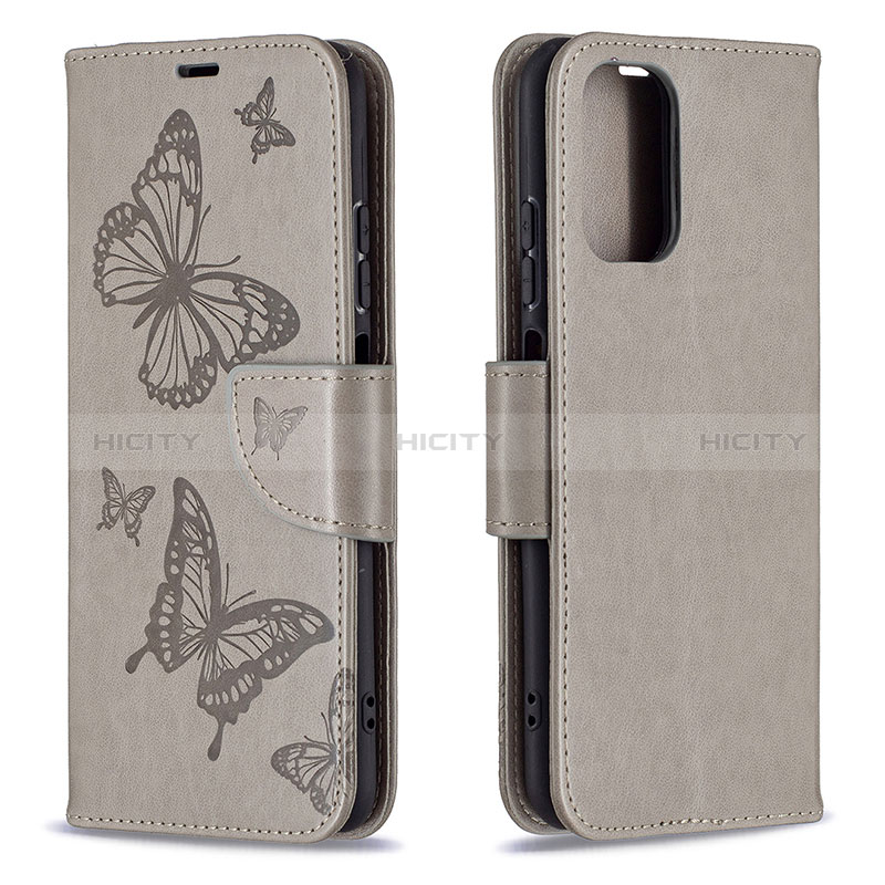 Funda de Cuero Cartera con Soporte Mariposa Carcasa B01F para Xiaomi Redmi Note 10 4G