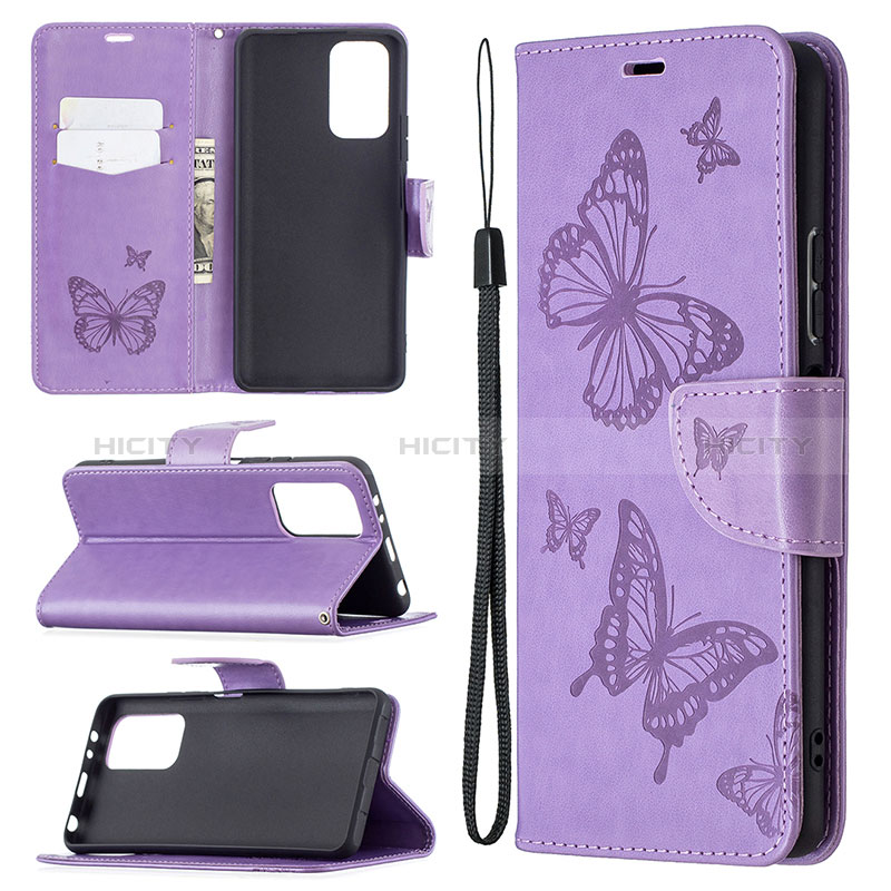 Funda de Cuero Cartera con Soporte Mariposa Carcasa B01F para Xiaomi Redmi Note 10 Pro Max