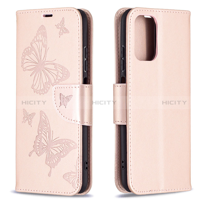 Funda de Cuero Cartera con Soporte Mariposa Carcasa B01F para Xiaomi Redmi Note 10S 4G