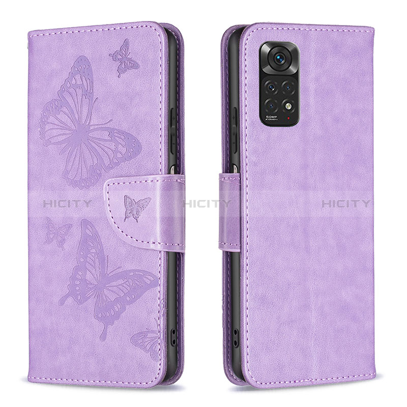 Funda de Cuero Cartera con Soporte Mariposa Carcasa B01F para Xiaomi Redmi Note 11 4G (2022)