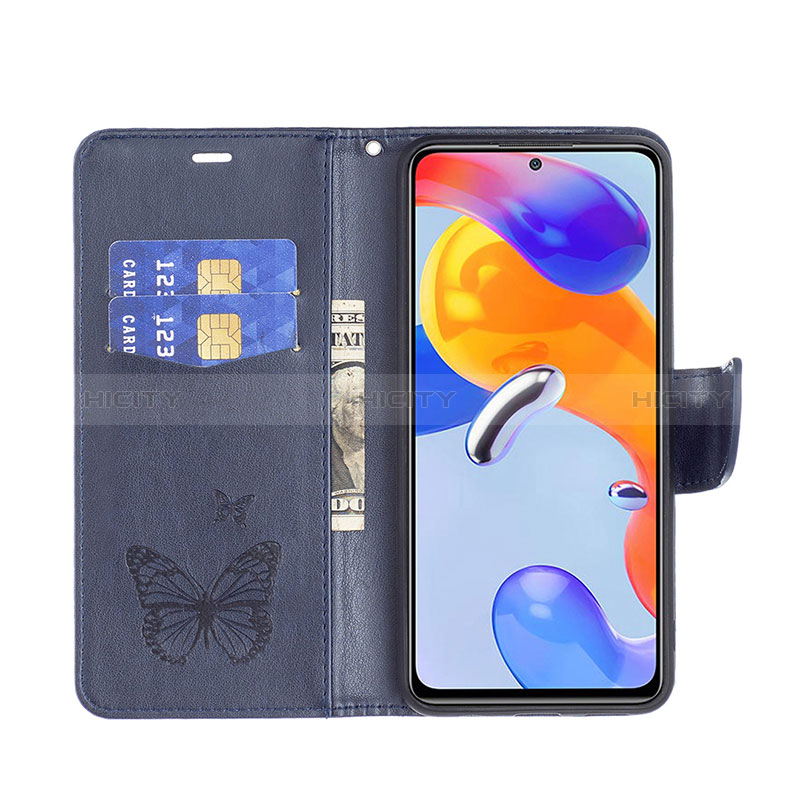 Funda de Cuero Cartera con Soporte Mariposa Carcasa B01F para Xiaomi Redmi Note 11 Pro 4G