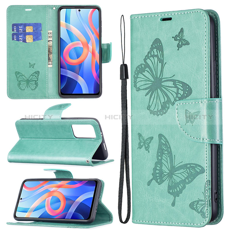 Funda de Cuero Cartera con Soporte Mariposa Carcasa B01F para Xiaomi Redmi Note 11S 5G