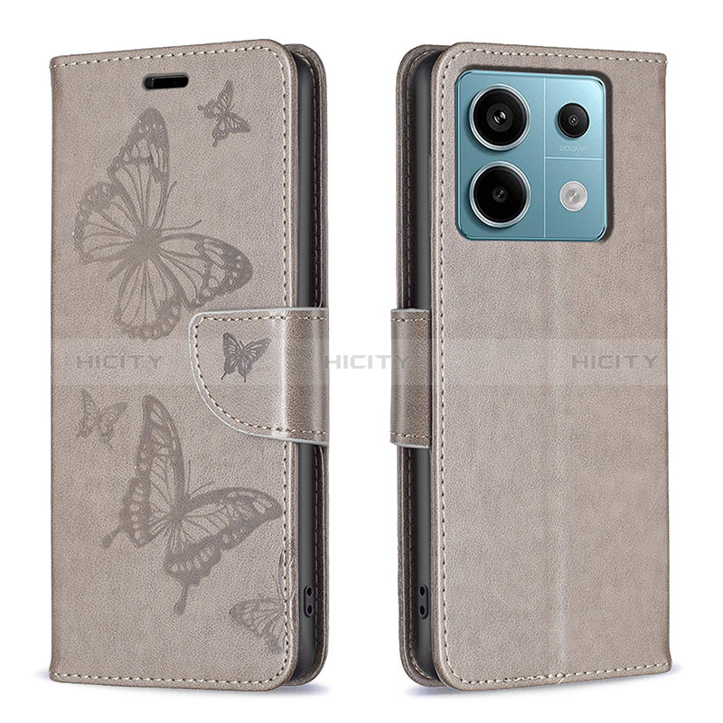 Funda de Cuero Cartera con Soporte Mariposa Carcasa B01F para Xiaomi Redmi Note 13 Pro 5G