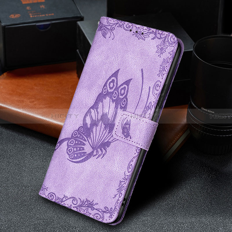 Funda de Cuero Cartera con Soporte Mariposa Carcasa B02F para Samsung Galaxy A02