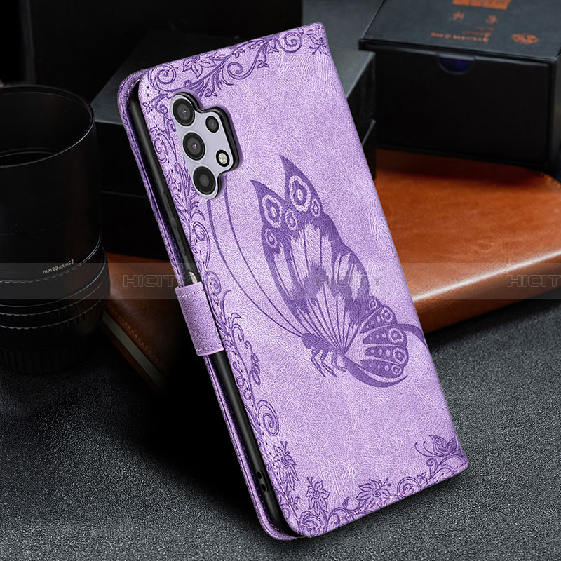 Funda de Cuero Cartera con Soporte Mariposa Carcasa B02F para Samsung Galaxy A32 4G