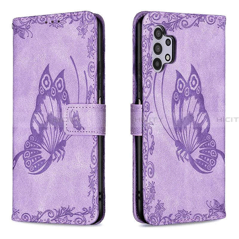 Funda de Cuero Cartera con Soporte Mariposa Carcasa B02F para Samsung Galaxy A32 4G